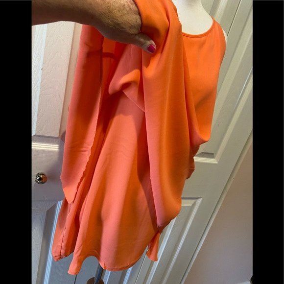 Gorgeous Coral Two-Layer Top by Alice Collection - Picture 8 of 12